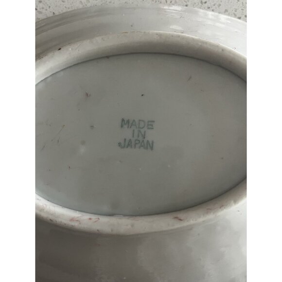 Vintage Noritake? Hand painted Oval Dish Made in Japan Seaside Scenery Trinket - Picture 3 of 7